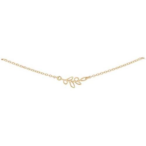 Olive Branch Patience Necklace, Bracelet, 14k Gold Filled Chain, Vermeil Charm