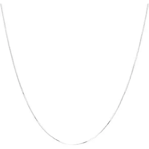 Authentic Solid Sterling Silver 8 Sided Snake Chain Necklace 1MM - 1.5MM, Flexible Snake Necklace for Men & Women, Made In Italy, Next Level Jewelry Authentic Solid Sterling Silver 8 Sided Snake Chain Necklace 1MM - 1.5MM, Flexible Snake Necklace for Men & Women, Made In Italy, Next Level Jewelry