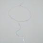 TseanYi Pearls Y Lariat Necklace Silver Pearls Pendant Chain Necklace Classic Pearl Drop Long Necklaces Bridal Necklace Jewelry for Women and Girls (Silver)