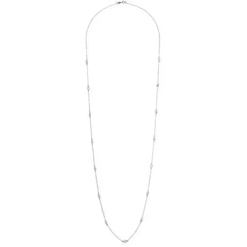 Amazon Essentials Sterling Silver AAA Cubic Zirconia Station Necklace Amazon Essentials Sterling Silver AAA Cubic Zirconia Station Necklace