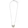 SPUNKYsoul New! Chevron Mid-Length Necklace Gold and Silver 2 Toned Collection