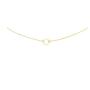 ROSTIVO Simple Choker Necklace for Women Dainty Circle Necklace Choker for Girls (Gold)