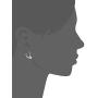 Platinum-Plated Sterling Silver Swarovski Zirconia Leverback Earrings