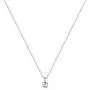 ELLI BY JULIE & GRACE Sterling Silver Swarovski Crystal Solitaire Pendant Necklace, 925 Sterling Silver Necklace for Women, Silver Chains for Women, Length 17.7 inch, Jewelry for Women