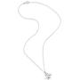 Miabella 925 Sterling Silver Italian Bumble Bee Charm Pendant Necklace for Women Teen Girls, Choice of White or 18K Yellow Gold Over Silver, 18 Inch Chain Made in Italy