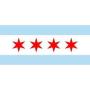 Rosa Vila Chicago Flag Pendant Necklace, Illinois State Necklace, Minimalist Chicago Gift For Women, Ideal As Chicago Gifts, Chicago Cubs Jewelry, And Minimalist Jewelry For Women
