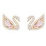 Swarovski Womens Dazzling Swan Crystal Jewelry Collection, Rose-Gold Finish