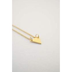 HONEYCAT Mini Triangle Pendant Necklace in Gold, Rose Gold, or Silver | Minimalist, Delicate Jewelry