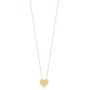 14k Solid Gold 0,01 ct Diamond Heart Pendant Necklace for Women, A Perfect Surprise Gift for Her, 18 inch