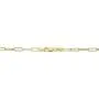 14k Yellow Gold Paperclip Chain Necklace, 3mm 14k Yellow Gold Paperclip Chain Necklace, 3mm