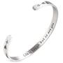 A N KINGPiiN Inspirational Bracelets for Women Inspirational Gift for Women Girls Men Motivational Birthday Cuff Bangle Friendship Personalized Mantra Jewelry Come Gift Box