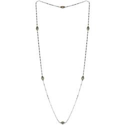 John Medeiros Gold and Silver Tone Long Strand 38'' Necklace with Handcrafted Charms Made in America