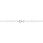 925 Sterling Silver Jewelry Set Girl Cross Simulated Pearl 15'' Necklace Bracelet