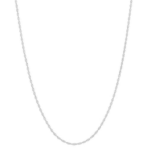 14K Gold 1.0MM Thin Rope Chain Necklace- Available in Yellow, White or Rose-14''-24''