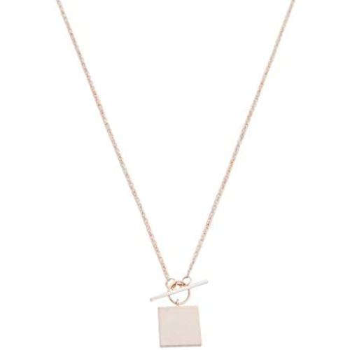 HONEYCAT Gwyneth Toggle Pendant Charm Necklace in Gold, Rose Gold, or Silver | Minimalist, Delicate Jewelry