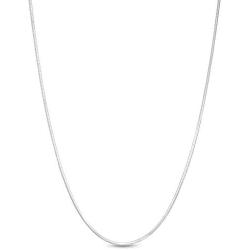 Authentic Solid Sterling Silver Snake Chain Necklace 1MM - 3MM, 16'' - 24'', Shiny & Solid, Round Snake Necklace for Men & Women, Made In Italy, Next Level Jewelry
