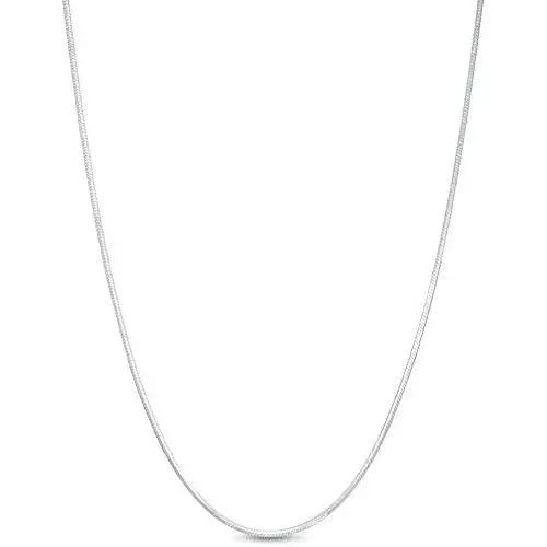 Authentic Solid Sterling Silver Snake Chain Necklace 1MM - 3MM, 16'' - 24'', Shiny & Solid, Round Snake Necklace for Men & Women, Made In Italy, Next Level Jewelry Authentic Solid Sterling Silver Snake Chain Necklace 1MM - 3MM, 16'' - 24'', Shiny & Solid, Round Snake Necklace for Men & Women, Made In Italy, Next Level Jewelry