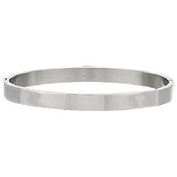 Steel by Design Stainless Steel Crystal Initial Bangle Bracelet from (R) Jewelry