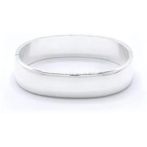 MARSHAL METAL Fashion Bangle High Polished Silver Plated Bangle Bracelet