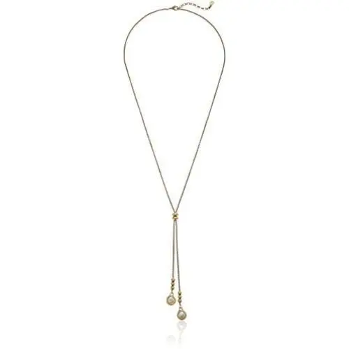 Lucky Brand Pearl Lariat Necklace, Gold, One Size Lucky Brand Pearl Lariat Necklace, Gold, One Size