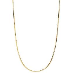 PORI JEWELERS 14K Solid Yellow Gold 0.8MM Diamond Cut Magic Snake Chain Necklace - Multiple Lengths Available