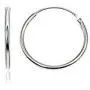 Sterling Silver Small Medium Large Endless Round Thin Lightweight Unisex Continuous Hoop Earrings Sterling Silver Small Medium Large Endless Round Thin Lightweight Unisex Continuous Hoop Earrings
