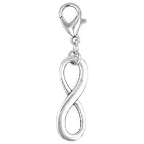 Its All About...You! Infinity Stainless Steel Clasp Clip on Charm 77O