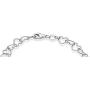 Miabella Sterling Silver Italian 5mm Rolo Heart Link Chain Bracelet for Women Teen Girls 6.5, 7, 7.5, 8 Inch Made in Italy