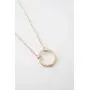 HONEYCAT Gold, Rose Gold, or Silver Mini Karma Open Circle Orbit Necklace | Minimalist, Delicate Jewelry