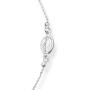 Miabella 925 Sterling Silver Italian Rosary Beaded Sideways Cross Necklace, Link Chain 16, 18, 22 Inch for Women Teen Girls Made in Italy