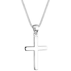 ELLI BY JULIE & GRACE Sterling Silver Cross Pendant Necklace, 925 Sterling Silver Necklace for Women, Silver Chains for Women, Length 17.7 inch, Jewelry for Women