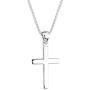 ELLI BY JULIE & GRACE Sterling Silver Cross Pendant Necklace, 925 Sterling Silver Necklace for Women, Silver Chains for Women, Length 17.7 inch, Jewelry for Women