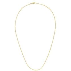 Womens 14K Yellow Gold Paperclip Elongated Open Link Cable Chain Necklace 1.5MM - 6MM, 16'' - 30'', Gold Chain Necklace for Women, Next Level Jewelry
