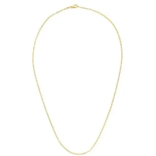 Womens 14K Yellow Gold Paperclip Elongated Open Link Cable Chain Necklace 1.5MM - 6MM, 16'' - 30'', Gold Chain Necklace for Women, Next Level Jewelry Womens 14K Yellow Gold Paperclip Elongated Open Link Cable Chain Necklace 1.5MM - 6MM, 16'' - 30'', Gold Chain Necklace for Women, Next Level Jewelry