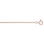 10k Rose Gold Rope Chain Necklace, 0.5mm