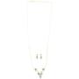 Ortiz espinosa Set of Necklace and Earrings for Women with Swarovski Crystal, 14k Gold Plated and Rhodium, Elegant, Shiny, Hypoallergenic, Jewelry for mom, Friends, Partner or Yourself