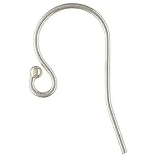 Cutedoumiao 20pcs Sterling Silver Ear Wire Ball Dot French Earring Hooks Connector Dangle E Cutedoumiao 20pcs Sterling Silver Ear Wire Ball Dot French Earring Hooks Connector Dangle E