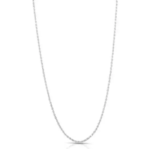 NYC Sterling Unisex Sterling Silver 2mm Diamond Cut Italian Made Rope Chain Necklace NYC Sterling Unisex Sterling Silver 2mm Diamond Cut Italian Made Rope Chain Necklace