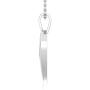 IGI Certified Diamond & Sterling Silver Heart Pendant with 18'' Chain