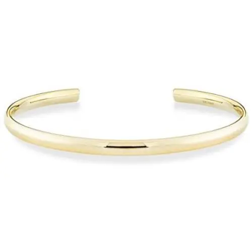 Miabella 925 Sterling Silver Italian Adjustable 4mm Open Cuff Polished Bangle Bracelet for Women 7.25-7.5 Inch, Made in Italy Miabella 925 Sterling Silver Italian Adjustable 4mm Open Cuff Polished Bangle Bracelet for Women 7.25-7.5 Inch, Made in Italy