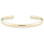Miabella 925 Sterling Silver Italian Adjustable 4mm Open Cuff Polished Bangle Bracelet for Women 7.25-7.5 Inch, Made in Italy