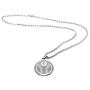 Luke 1:37 Baseball Cross Necklace and Pendant Stainless Steel for Athletes with Bible Quote Prayer | Christian Gift for Boys and Girls Smaller Size