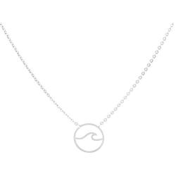 VAttract Wave Pendant Necklace Ocean Jewelry Gifts Beach Necklaces Cute Chokers for Women Teen Girls