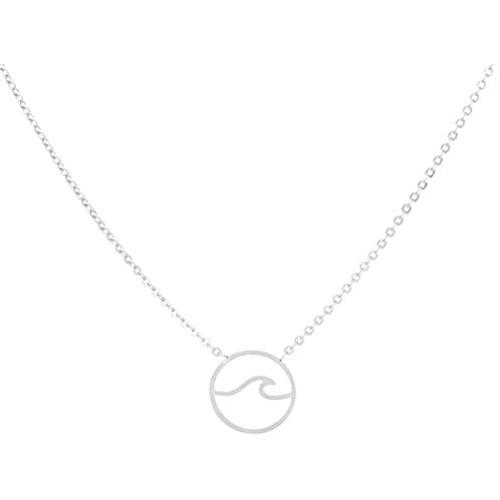 VAttract Wave Pendant Necklace Ocean Jewelry Gifts Beach Necklaces Cute Chokers for Women Teen Girls