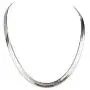 GM JEWELRY 14K White Gold Plated Flat Herringbone Magic Chain Necklace 20 for Men Women Unisex Teens GM JEWELRY 14K White Gold Plated Flat Herringbone Magic Chain Necklace 20 for Men Women Unisex Teens