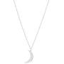 Glimmerst Crescent Moon Necklace, 18K Gold Plated Stainless Steel Crescent Moon Pendant Necklace Delicate Dainty Crescent Necklace for Women Girls