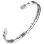 A N KINGPiiN Inspirational bracelets Stainless Steel Cuff Bangle Gifts for Women, Men Teens Girls -Motivational Mantra Quote inspirational Jewelry for friendship encouragement with gift box