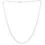 Sea of Ice Sterling Silver 1mm Sparkle Paillette Chain Necklace for Women, Size 14'' - 36'' Italy