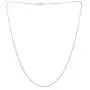 Sea of Ice Sterling Silver 1mm Sparkle Paillette Chain Necklace for Women, Size 14'' - 36'' Italy Sea of Ice Sterling Silver 1mm Sparkle Paillette Chain Necklace for Women, Size 14'' - 36'' Italy