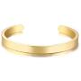 Mealguet Jewelry Personalized Cuff Bracelet Stainless Steel Various Sizes Inspirational Bracelets Free Custom Engraved Name Mantra Text Bangle Open Cuff for Men Women,Silver/Black/Gold/Rose Gold